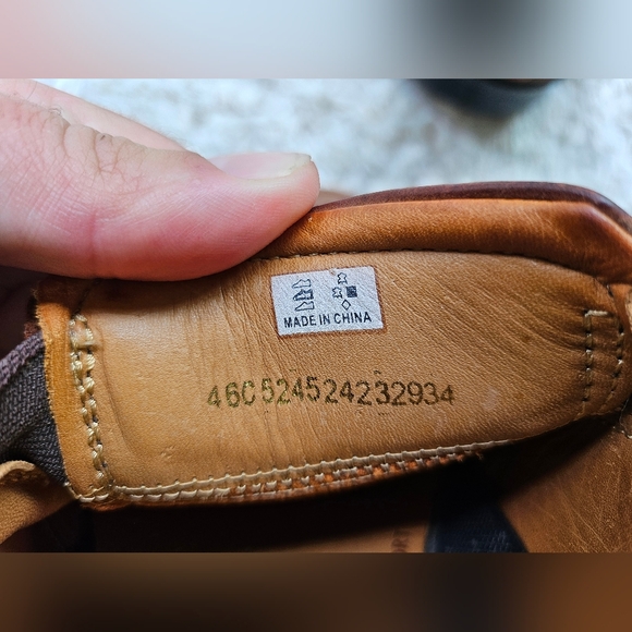 ECCO Men's Suede Leather Slip-on Shoes, Size 12/46, Shock Point Soles - Picture 13 of 14